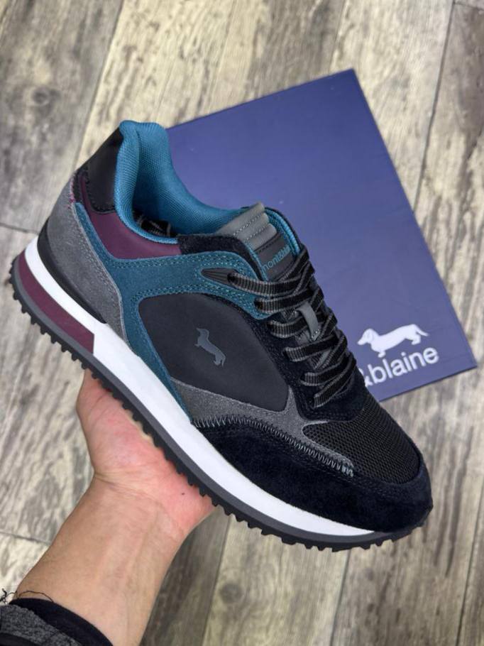 Harmont & Blaine Baskets homme en daim et tissu