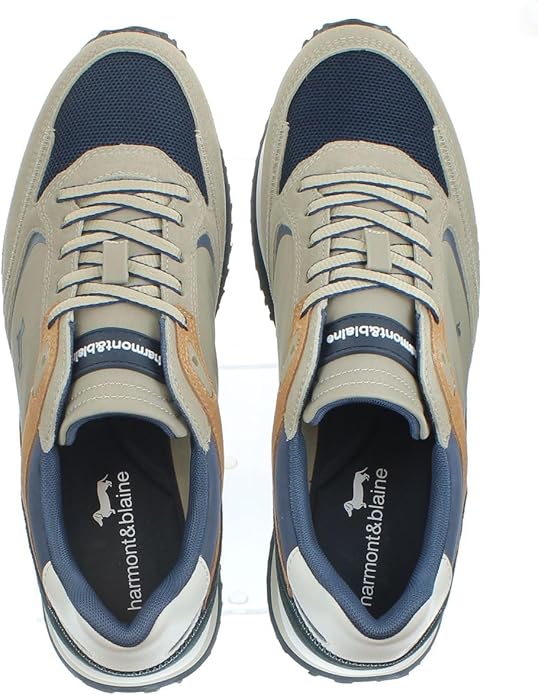 Harmont & Blaine Baskets homme en daim et tissu